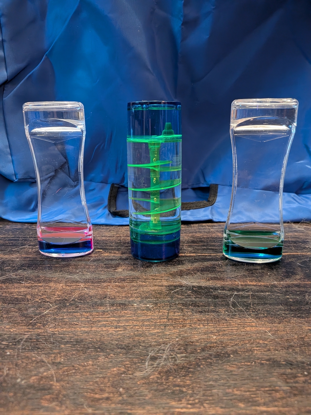 Colorful Motion Desk Ornament - Green and Pink Accents